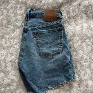 Levi's Classic Blue Denim Shorts